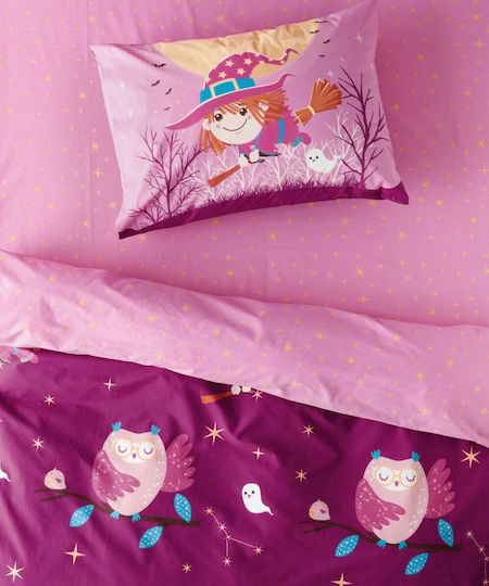 Kentia Hans Kids Cotton Pillowcase Set 50x70cm Pink-purple