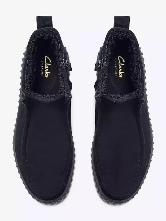 Torhill Cozy Suede Γυναικεία Μποτάκια Μαύρα