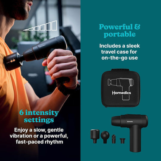 Homedics Massage Gun Hot & Cold Novo Pgm-43hc Black