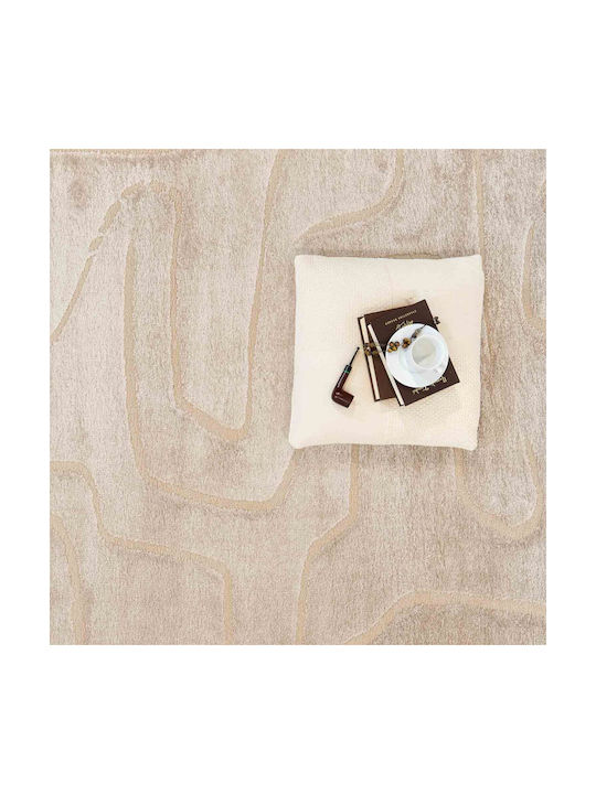 Ezzo Morbido E461bp5 Modern Cotton Bedroom Rugs Set Beige 12-E461BP5-BEI 3pcs