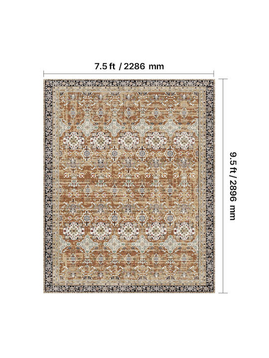 Vevor Covor Rectangular Brown Green
