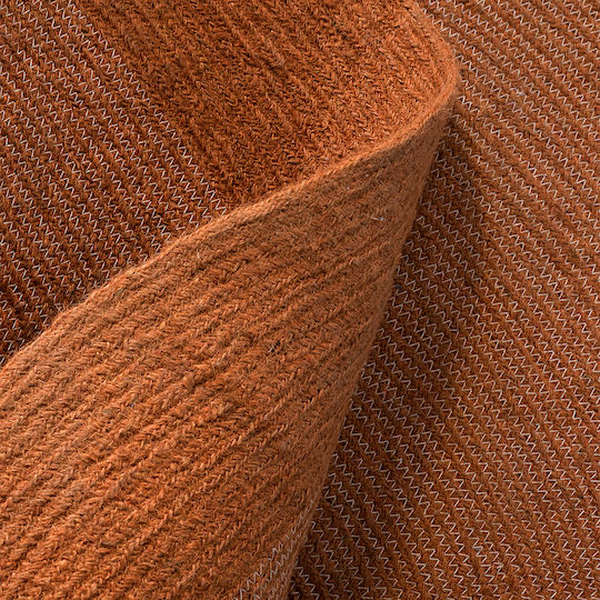 Nima Bergren Rug Round Summer from Jute Deep Orange