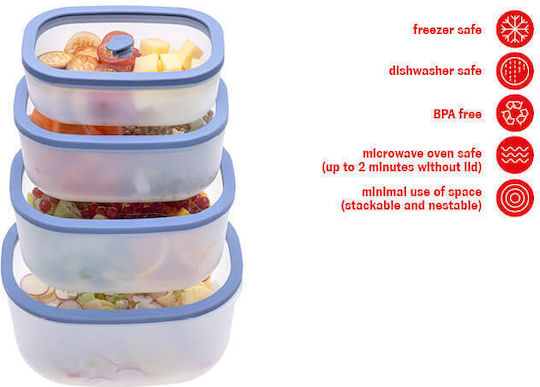 Status Microwave Glass Lunch Box Orange 500ml