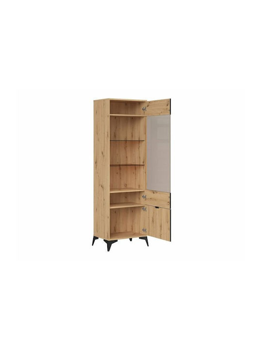 Ludale 109 Artisan Walnut Bookcase Set of 2 60x41x197cm