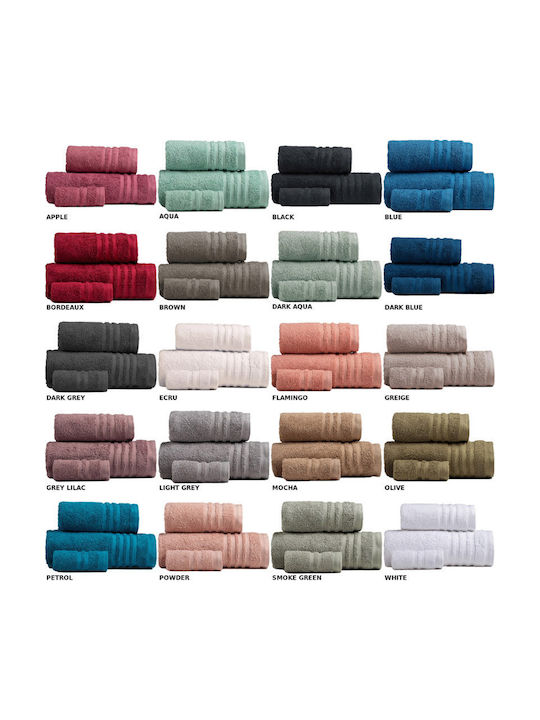 Melinen Bath Towel Set 3pcs Premio Dark Blue Weight 600gr/m²