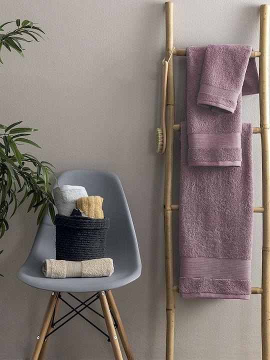Palamaiki Hand Towel Naya 30x50cm Mauve Weight 620gr/m²