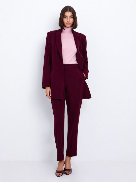 Damen Bordeaux Anzug