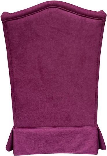 Μπερζέρα με Υποπόδιο 75x75x110cm Φούξια Μπερζέρα με Υποπόδιο 75x75x110cm Φούξια