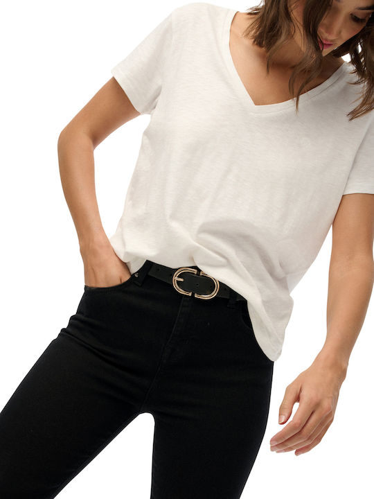 Damenjeans Schlaghose Mittelhohe Taille Black