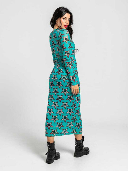 Midi Dress Turquoise