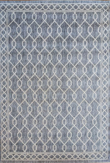 Klonaras Deco 203 Килим За външно ползване Правоъгълена Слама Silver
