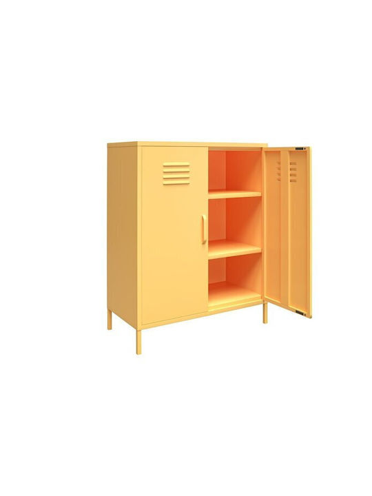 Floor Cabinets Sersoni 101 Yellow (2 Pieces) 80x40x102cm