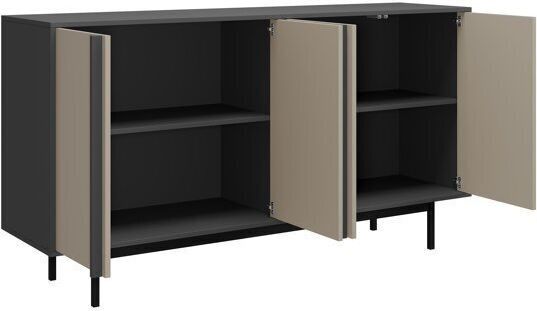 Μπουφές Levali 105 από Ξύλο & Μέταλλο 163x43x87cm