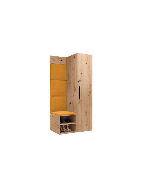 Hartford 524 Eingangsmöbel mit Spiegel & Garderobe 82x50x191cm