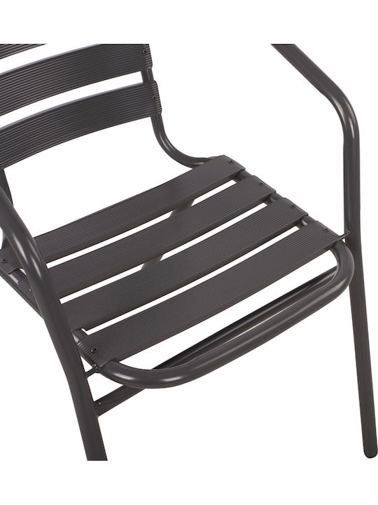Garten- und Outdoor-Möbelsets Für Speisesaal Figo Laura 3 Stück Grau