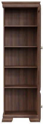 Salmeru 105 De podea Vitrină de living cu Sticlă Samoa King Walnut 58x40x193cm