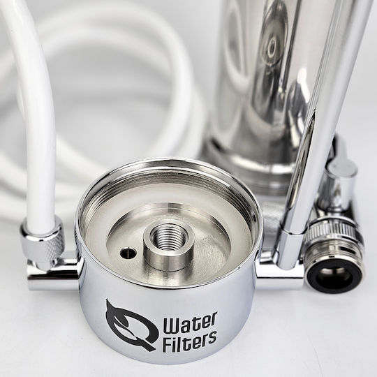 QWaterFilters QD-10F Συσκευή Φίλτρου Νερού Άνω Πάγκου με Βρυσάκι ET.0006