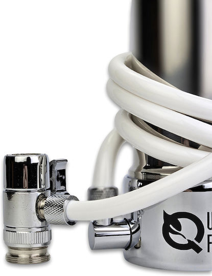 QWaterFilters QD-10F Συσκευή Φίλτρου Νερού Άνω Πάγκου με Βρυσάκι ET.0006