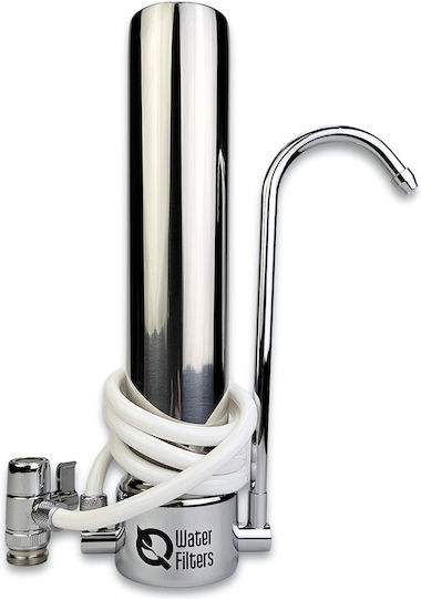 QWaterFilters QD-10F Συσκευή Φίλτρου Νερού Άνω Πάγκου με Βρυσάκι ET.0006