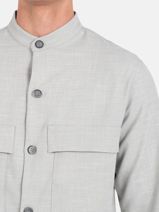 Μακρυμάνικo Overshirt Grey