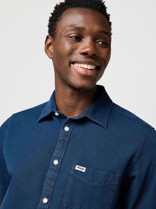 Shirt Long-sleeved Shirt Blue Oxide