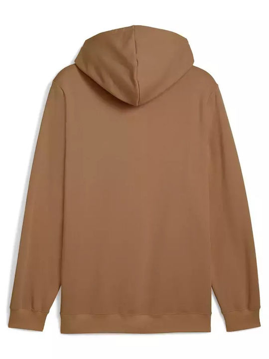 PUMA Small Men's Sweatshirt Caramel Latte with Hood