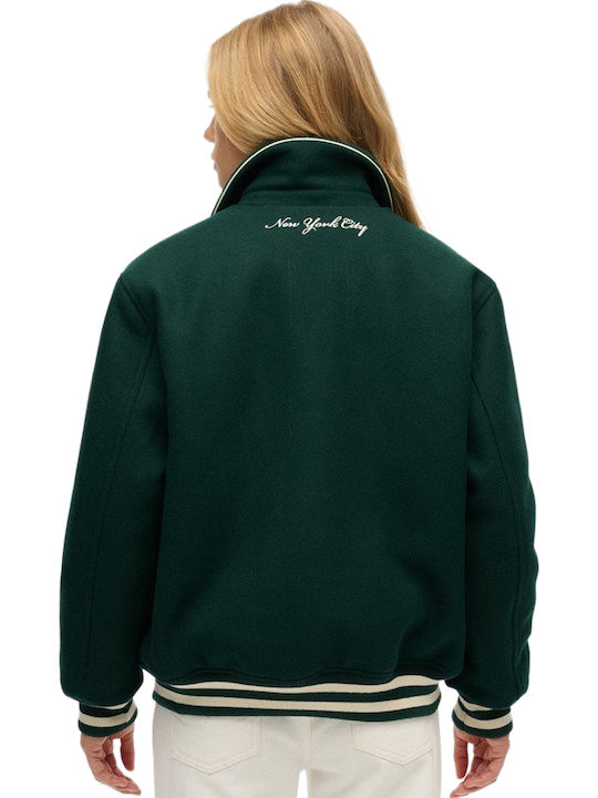 Damen Bomberjacke Enamel Green