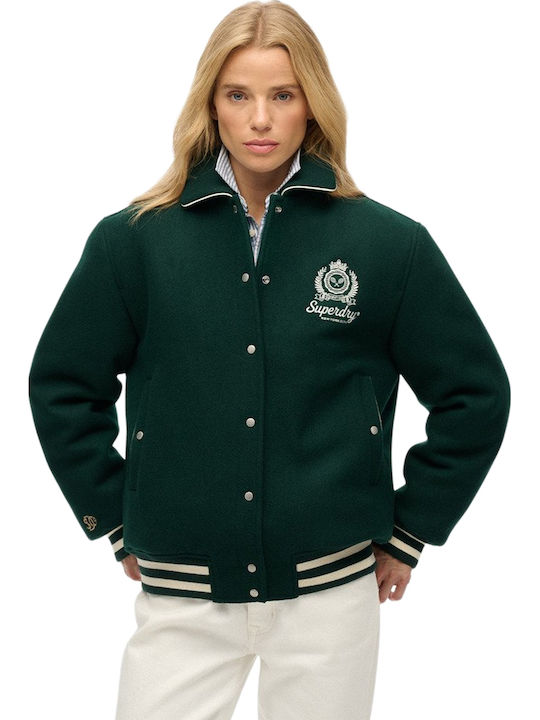 Damen Bomberjacke Enamel Green