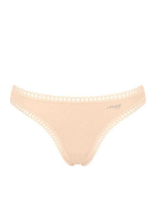Βαμβακερά Women's String 3Pack with Lace Colorful