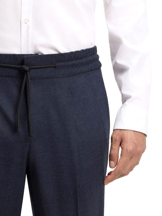 Getlin251f3 Men's Elastic Blue Trousers