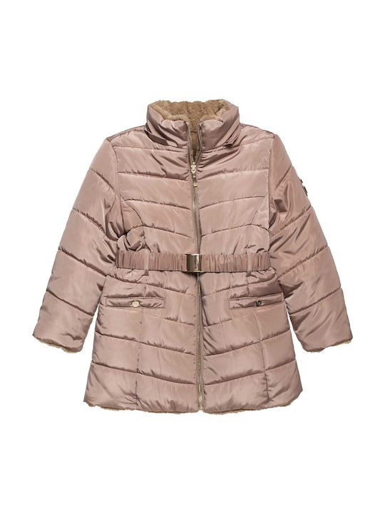 Kids' Parka Double Sided with Hood Beige
