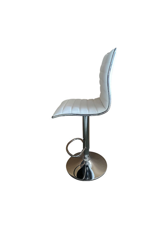 Stool Bar Encanta with Adjustable Height White 41x50x59cm