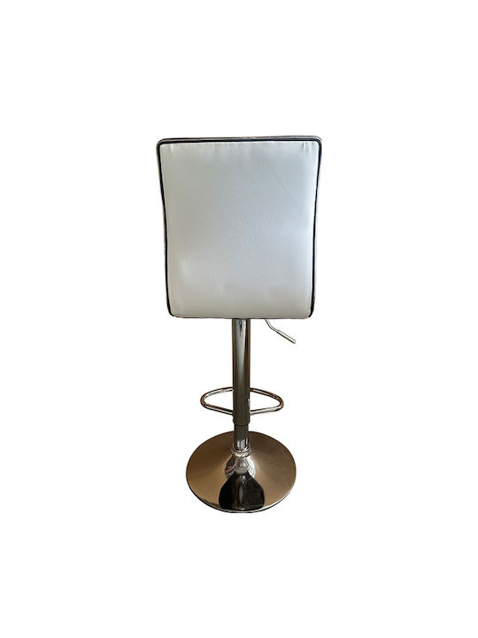 Stool Bar Encanta with Adjustable Height White 41x50x59cm