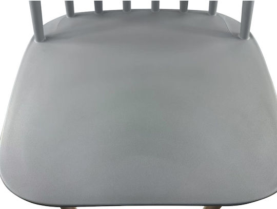 Scaune Bar Metal Encanta Grey/Natural 45x46x97buc