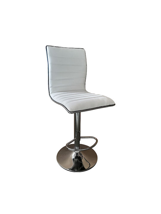 Stool Bar Encanta with Adjustable Height White 41x50x59cm