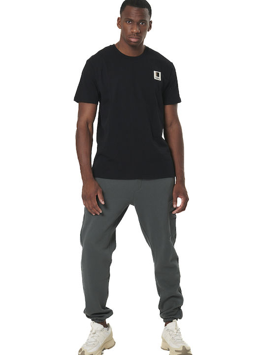 Cargo Sweatpants with Elastic Green