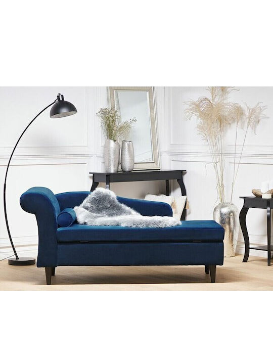 Berwyn 737 Șezlong Modern Catifelat Albastru 160x70x77cm 519259BEL