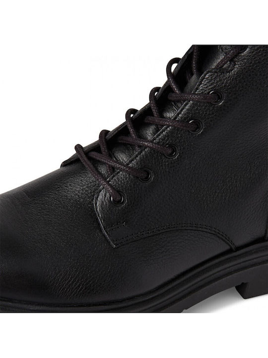 Leather Black Men's Boots