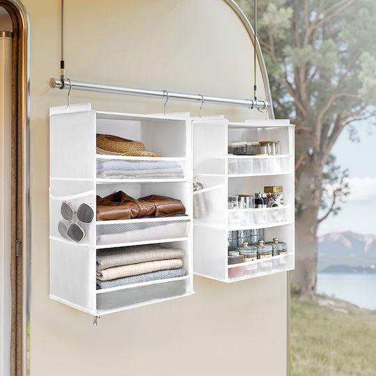 Songmics Κρεμάστρα Πόρτας 6 Θέσεων Πλαστική 40x133cm