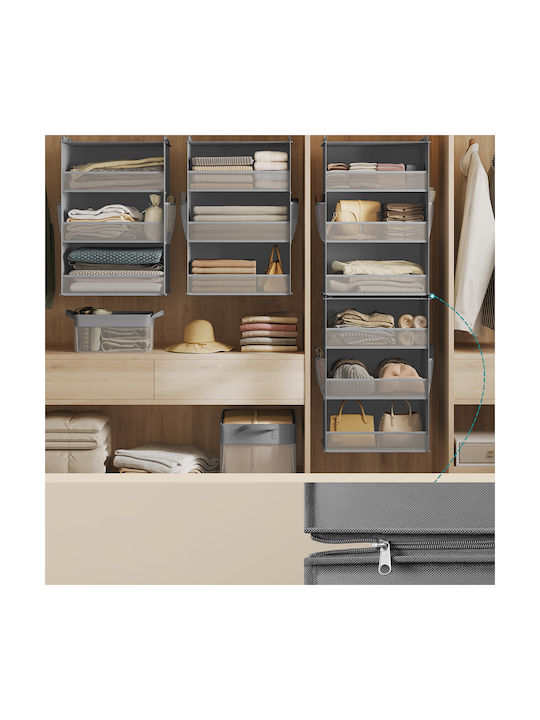 Songmics Κρεμάστρα Πόρτας 6 Θέσεων Πλαστική 40x133cm