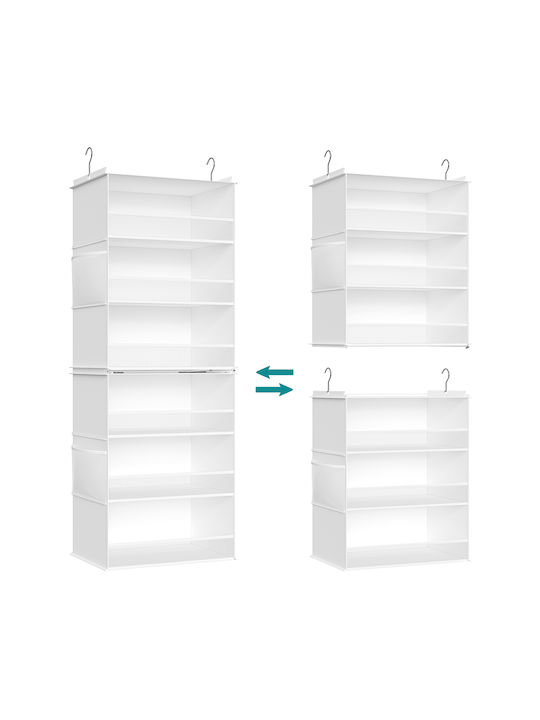 Songmics Κρεμάστρα Πόρτας 6 Θέσεων Πλαστική 40x133cm