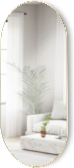 Umbra Hubba Oval Gold Wandspiegel 91x46cm Umbra Hubba Oval Gold Wandspiegel 91x46cm