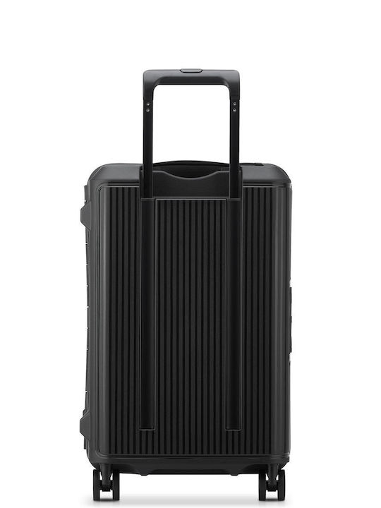 Securitech by Delsey Βαλίτσα Ταξιδίου Καμπίνας Σκληρή Stone Black με 4 Ρόδες Ύψους 55εκ.