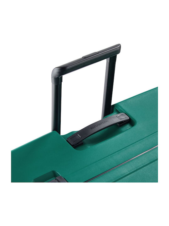 Securitech by Delsey Large Hard Stone Green Suitcase With 4 Wheels Height 76cm