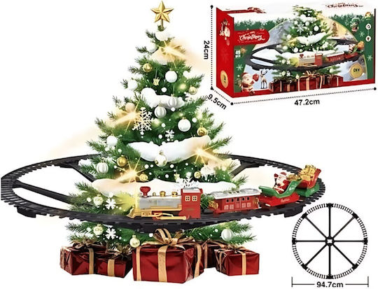 Illuminated Christmas Figure Train Length 47.2cm 49pcs Tree