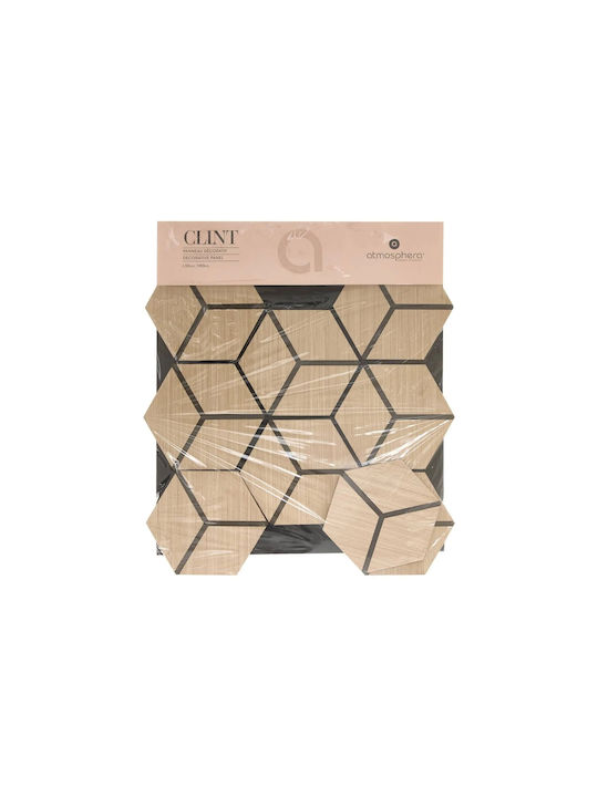 Panouri Decorative 3D Din MDF Cu Adeziv / Cu Filet Clint Negru 56.5x69cm