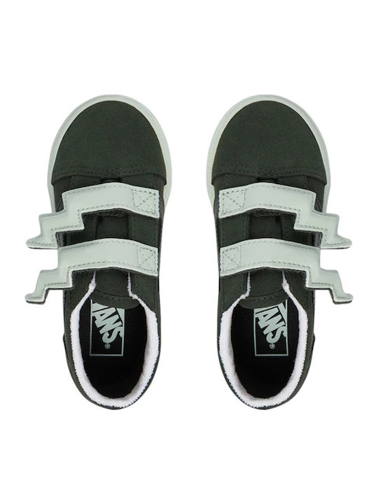 Old Skool V Παιδικά Sneakers με Σκρατς Χακί