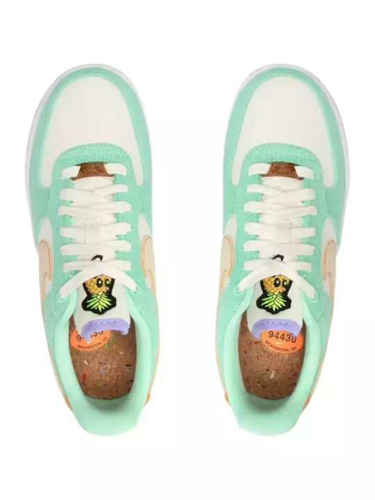 Air Force 1 '07 LX Sneakers Green Glow / Coconut Milk / Metallic Gold