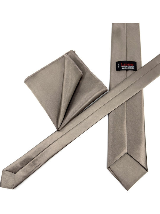 Legend Accessories Men's Tie Set in Brown Color