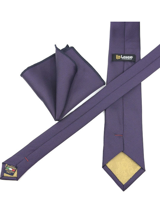 Legend Accessories Set de Cravată pentru Bărbați Tipărit în Culorea Violet